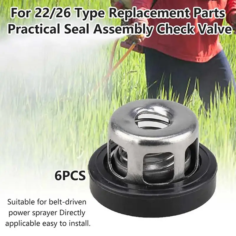 6Pcs KC25 Check Valve Assembly Power Sprayer Replacement Valve Fit 22a 25a 28a 30a Agricultural Pressure Washer Pump Spare Parts