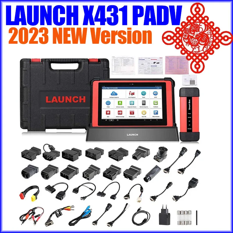 

LAUNCH X431 PADV PAD 5 With SmartBox 3.0 Auto Full System Car OBD2 Code Reader Scanner Online ECU Programmer Diagnostic Tools