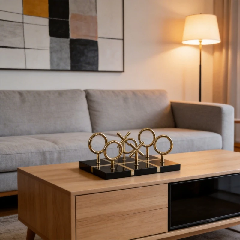 

Креативное металлическое украшение в виде шахматной доски для демонстрационных домов, тумб под ТВ, настольных декораций, домашнего декора — бестселлер