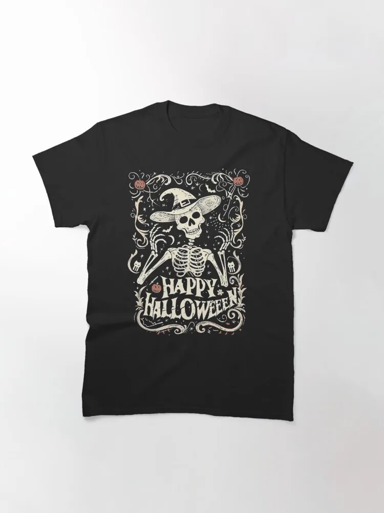 Skeleton halloween t shirt, funny skeleton halloween shirt, happy halloween shirt Classic T-Shirt