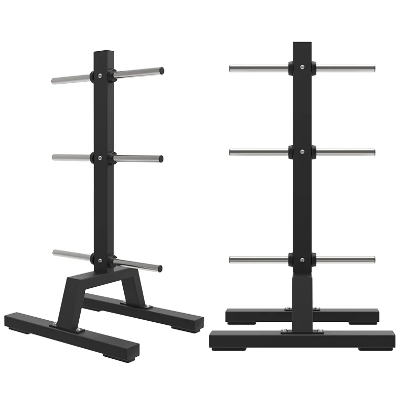 Gym Fitness Equipment Rack Weight Plate Rack Tree Barbell Bar Holder Weight Lifting Storage Bumper Plate Rack