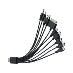Uniwersalny kabel Micro USB przenośne 10 w 1 ładowarka Multi USB przewód telefoniczny przewód ładujący Adapter do telefonu
