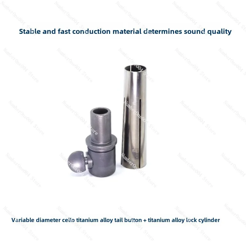 Suitable for Titanium Alloy Cello Variable Diameter Tail Button with Titanium Alloy Lock Cylinder 4/4 Tail Post, Accessories