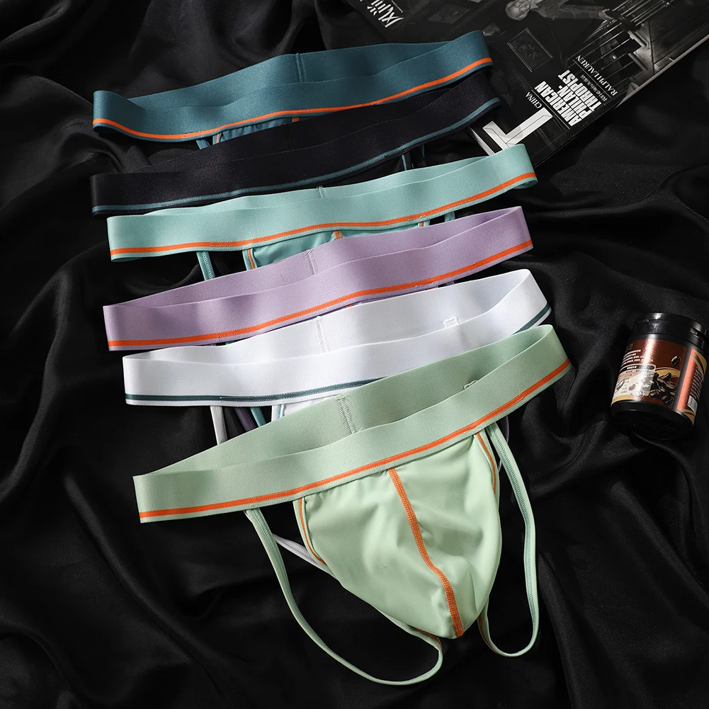 

Мужские трусы-стринги с U-образным выпуклым карманом, очень эластичные, для геев, сексуальное белье, G-стринги, мужские трусики