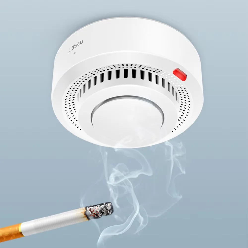 Tuya Smart Smoke Detector Wifi/Zigbee Fire Protection Home Security Alarm Smoking Sensor Work With Tuya Zigbee Hub