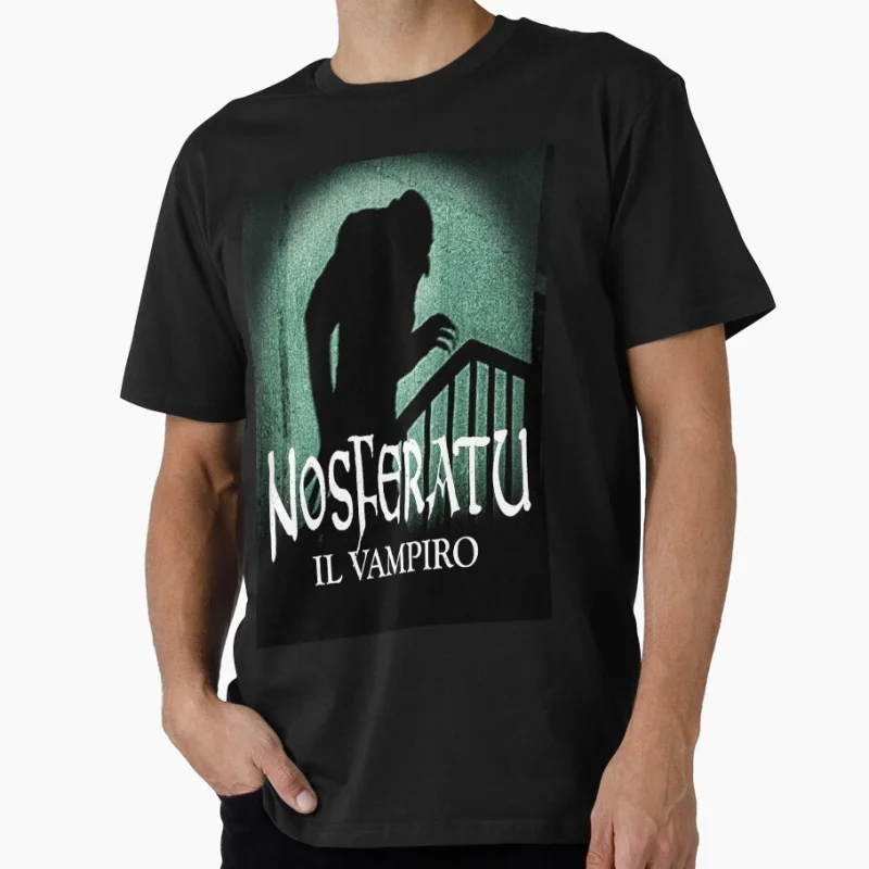 

NOSFERATU the Vampire 80s Gothic Horror movie Scary Halloween Gift T shirt Large size Tops 100% cotton printed Clothes