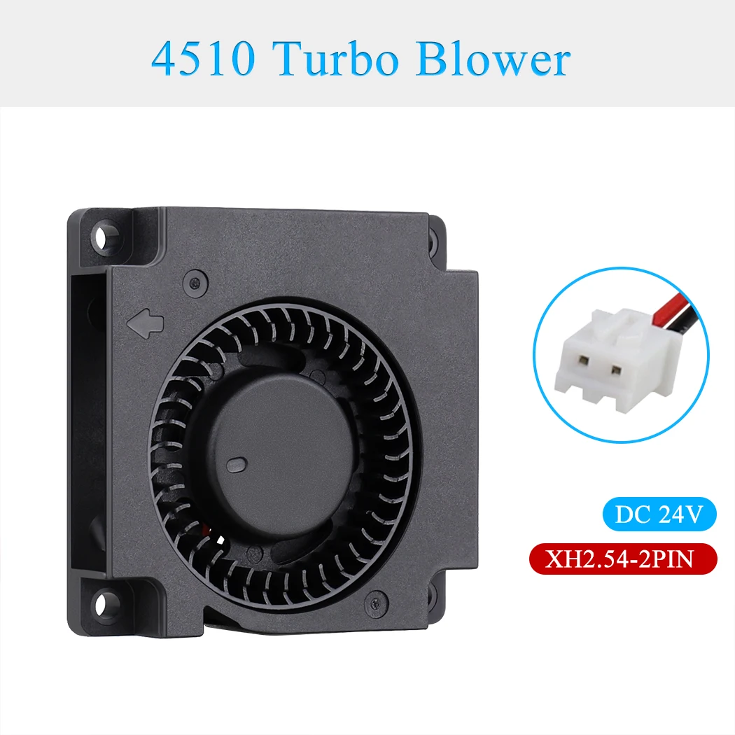 2 قطعة Gdstime 45 مللي متر تيار مستمر 24 فولت 4510 منفاخ مروحة التبريد 45x45x10 مللي متر الطرد المركزي توربو برودة ل طابعة ثلاثية الأبعاد التبريد