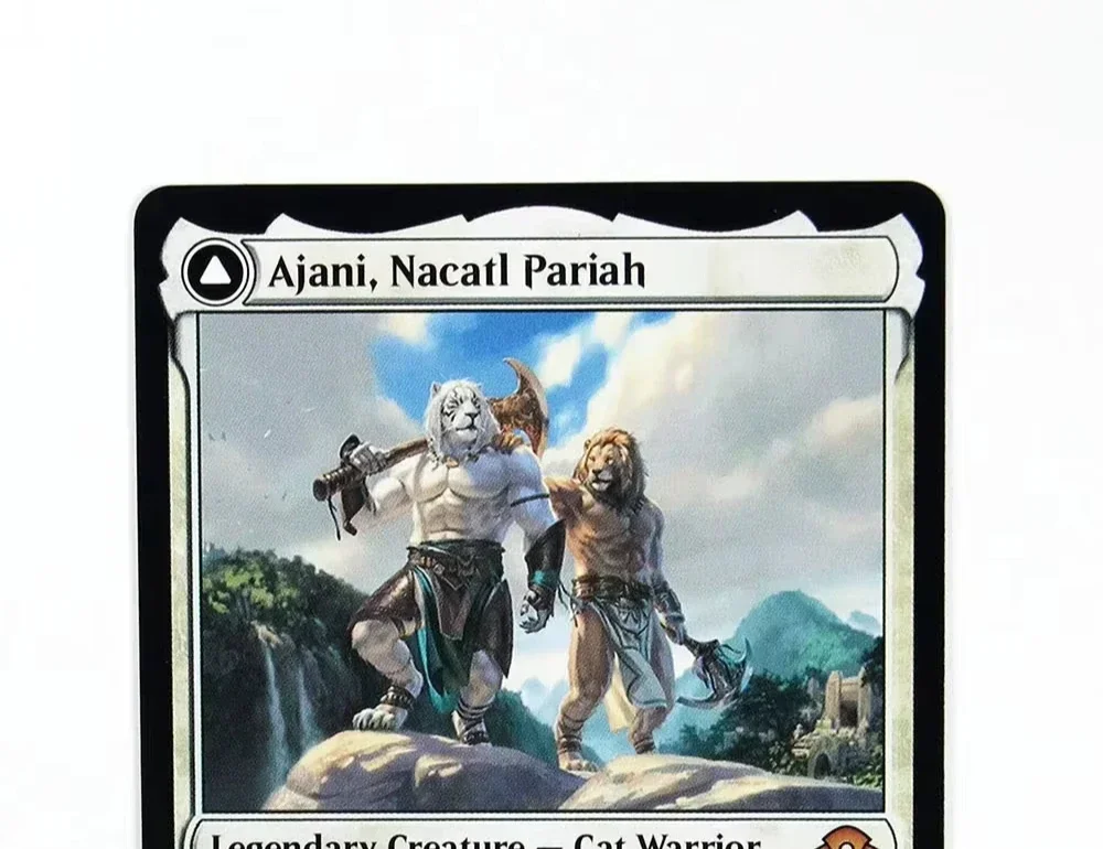 홀로(Ajani, Nacatl Pariah) TCG 마법 카드 게임 최고 품질 프록시 플레잉 카드 보드 게임 트레이딩 카드 프록시