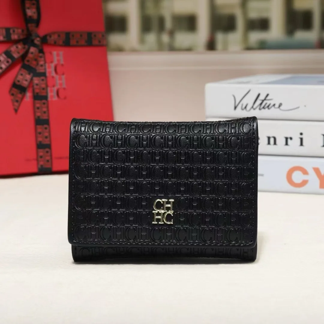 Cartera de mano con cremallera para mujer, pulsera con múltiples compartimentos y ranuras para tarjetas, bolso cuadrado de moda, monedero con bloqueo RFID