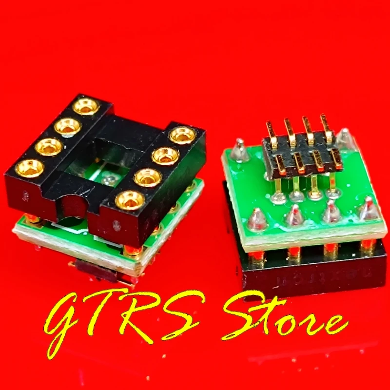 DIP to SOIC socket High quality gold-plated dual OPAMP single OPAMP 2.54mm DIP8 convert to soic package 1.27mm pin distance