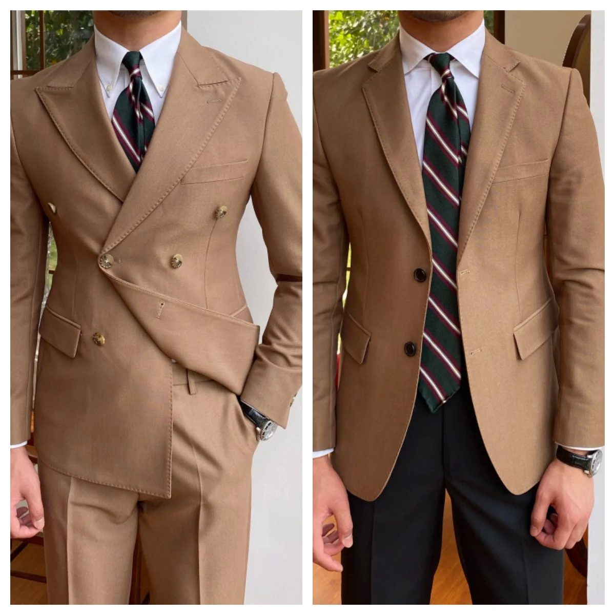 

Blazer Casual Fashion Suit Classic Navy blue Business Double-breasted Metal Buttons High Quality Jacket Men Top Shirt Coat