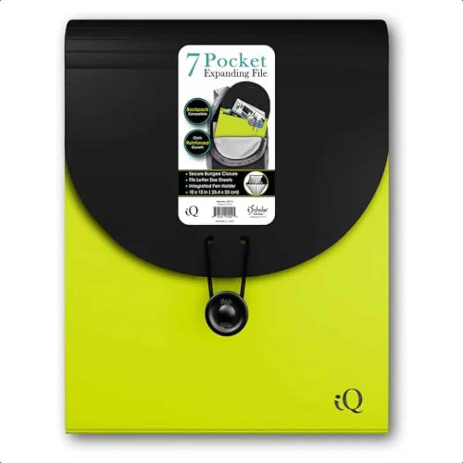 

7 Pocket Expanding Backpack Folder Color May Vary 30710