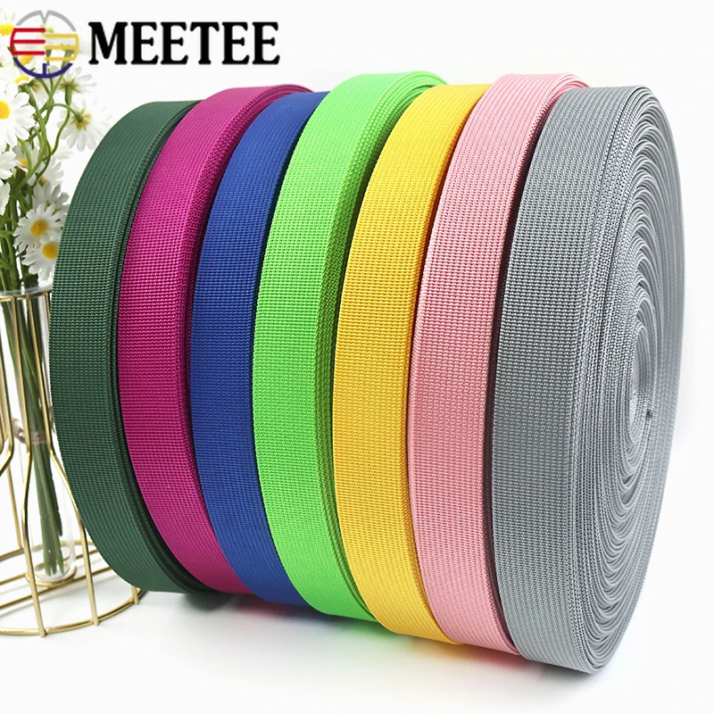 

1Roll=42M 20/25/32/38/50mm Nylon Webbing Strap Colored Ribbon for Bag Straps Belt Clothes Decor Webbings DIY Sewing Accessories