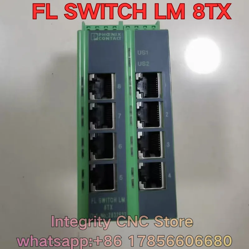 Used   FL SWITCH LM 8TX 2832632 Industrial Switch—Functionality Tested and Working Properly
