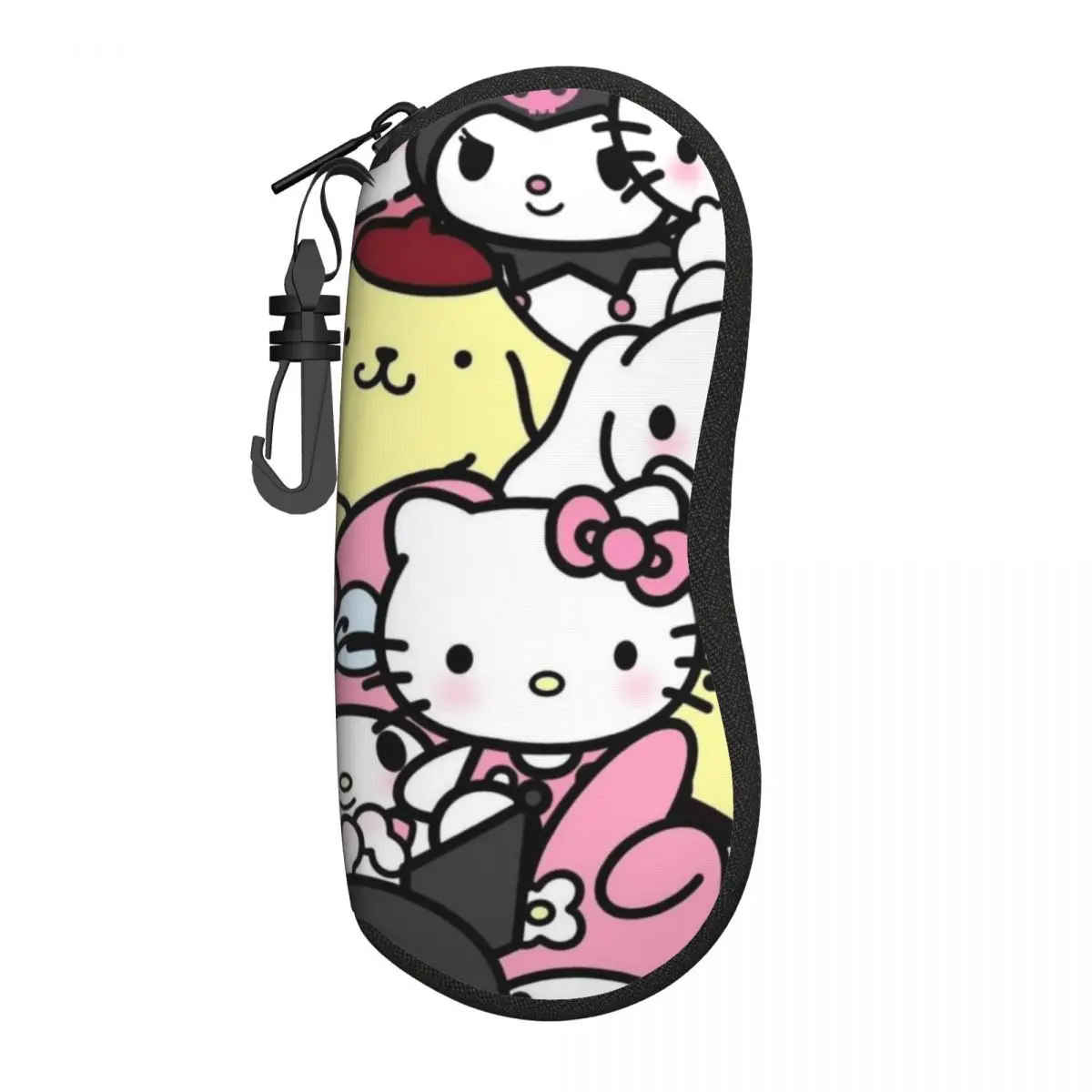 

Hello Kitty Portable Soft Shell Glasses Case - Lightweight, Travel-Friendly Eyewear Pouch with Easy-Access Design