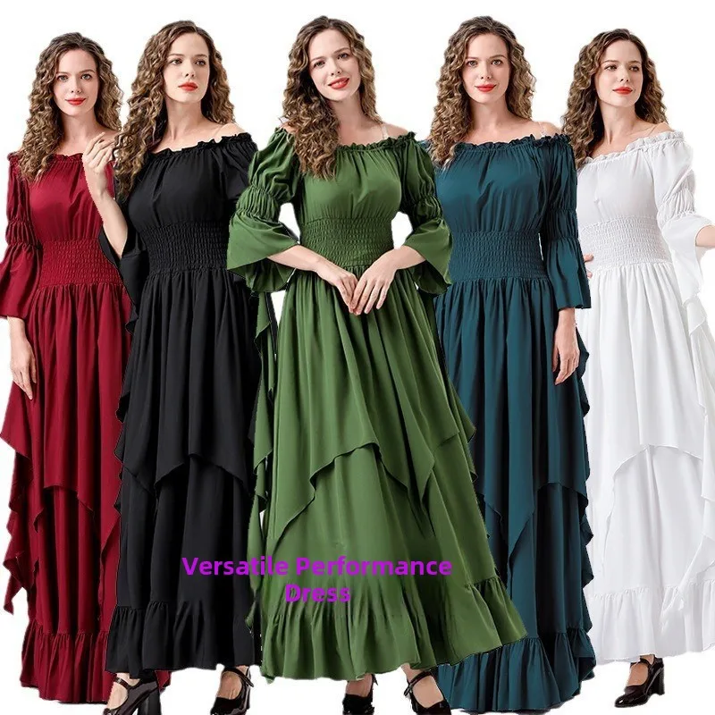 

Хэллоуин женский винтажный костюм принцессы королевы средневековые игры сценическая одежда этническая женская мода