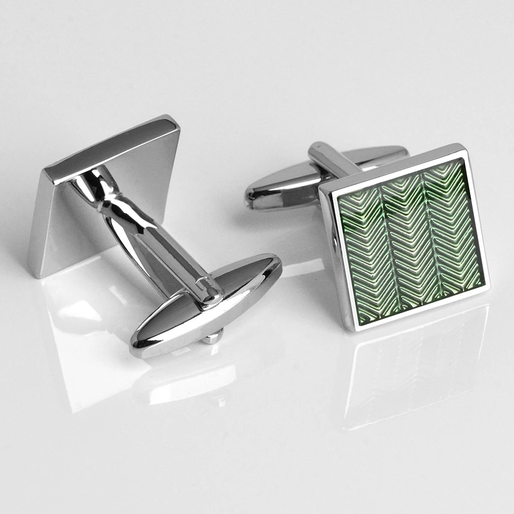 SAVOYSHI Newest Square Enamel Cufflinks For Mens High Quality Business Cuff links Brand Cuff Buttons Gift Jewelry