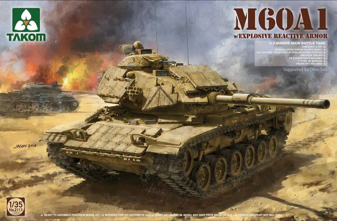 

Takom 2113 1/35 Scale M60A1 w/Explosive Rerctive Armor