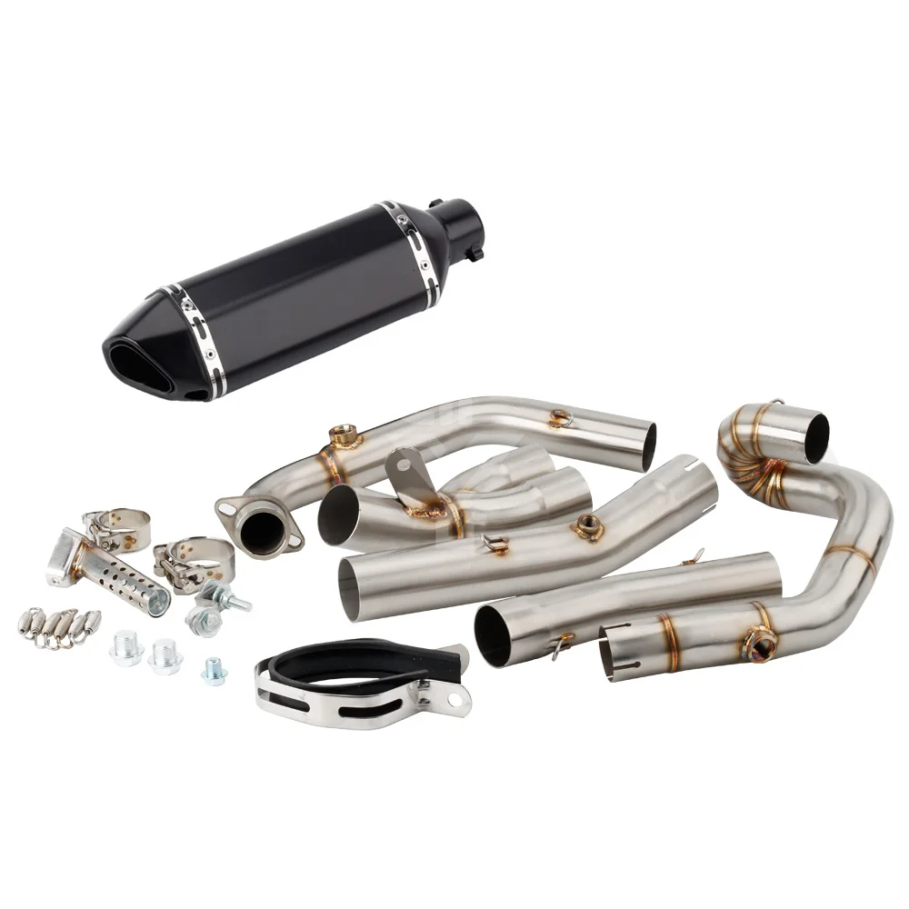 Slip-On Auspuff für Suzuki SV 650 2003 bis 2015 SV 650 SV650S SV 650 S SV 650S Escape Motorrad-Schalldämpfer mit Verbindungsrohr