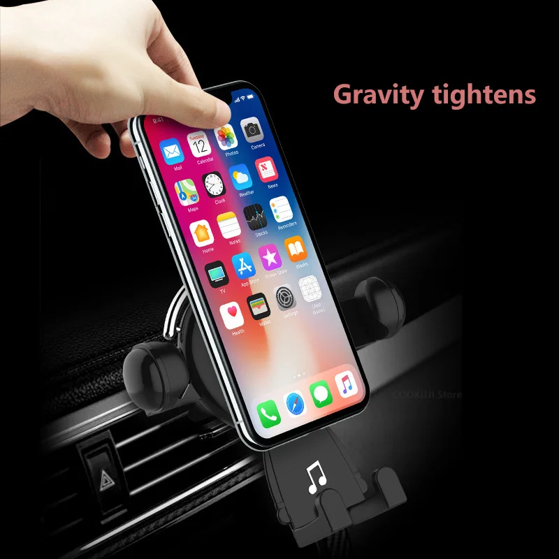 Youpin Car Holder for Air Vent Dashboard Universal Phone Gravity Holder Stand In Car for IPhone 13 12 Pro Car Phone Holder Mount