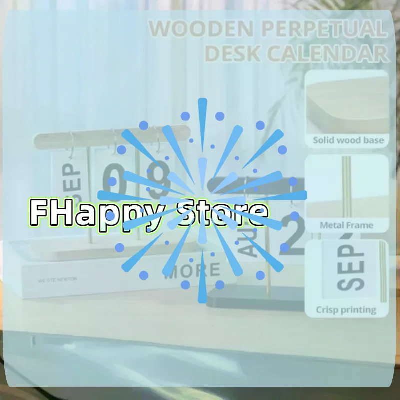 Reusable Flip Desk Calendar 1Pc English Numeral Display Stand Desktop Ornament for Office Home Daily Planning 1pcs