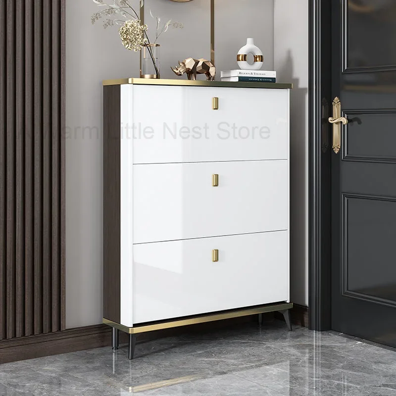 Household Furniture Ultra-thin Shoe Cabinet Dormitory Hallway Entrance Shoe Rack Apartment Hotel Storage Rack Shoe Rack