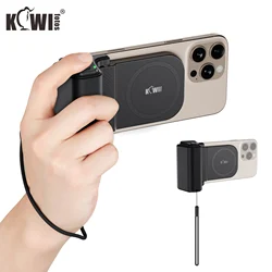 Magnetic Phone Camera Grip for iPhone 17 Magsafe Handle with Bluetooth Remote & Tripod Mount Adapter for iPhone 16 15 14 Pro Max