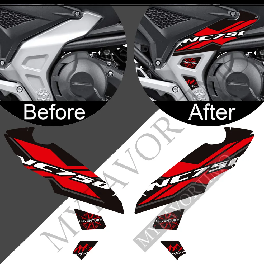 For Honda NC750X NC 750 X 2021-2022 Motorcycle Tank Pads, Knee Windscreen Fairing Protection Stickers Decals Kit