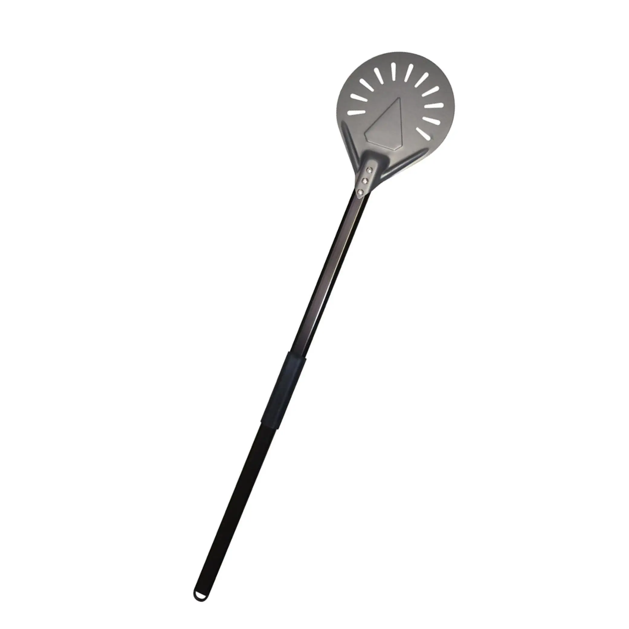Anodized Aluminum Alloy Turning Pizza Peel with Handle Pizza Shovel for Oven 9 inch black