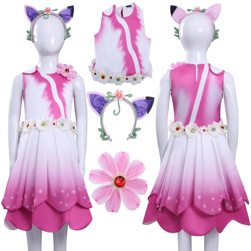 

2025 фильм кукольный домик Габби, косплей, платье феи Габби, одежда для маскировки для девочек, костюмы, костюмы для ролевых игр, Хэллоуин, карнавал