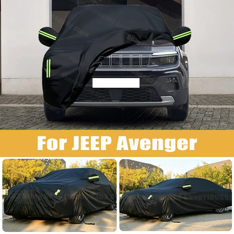 Car Cover Outdoor Protection Full Exterior Snow Cover Sunshade Dustproof Protection Cover Universal For JEEP Avenger
