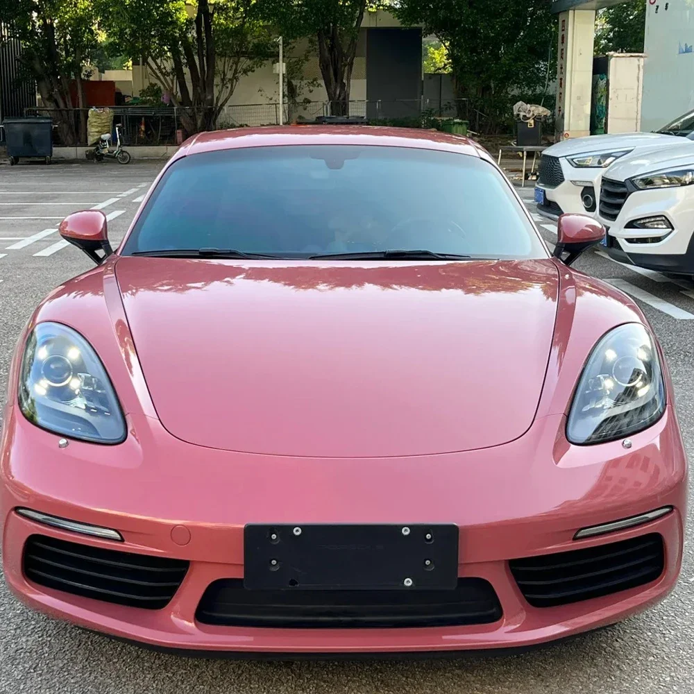 

Автомобильная виниловая пленка PET Platinum Morgan Red Auto Wrap Наклейка с воздухом Самоклеящаяся декоративная пленка для изменения цвета кузова автомобиля