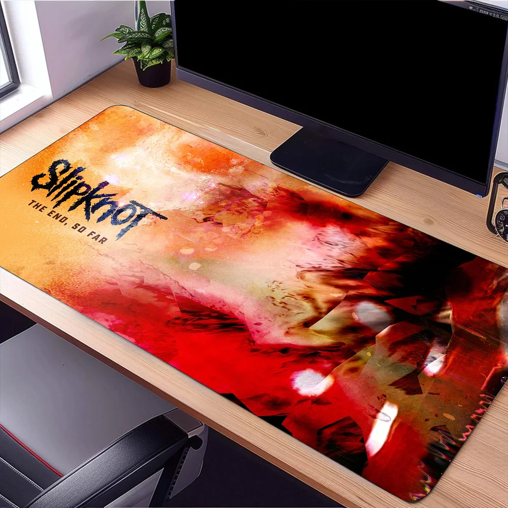 Band S-Slipknot Live at MSG Mouse Pad Large Desk Mat Keyboard Ergonomic Office Rubber PC Non-slip Anti-fray Home Custom