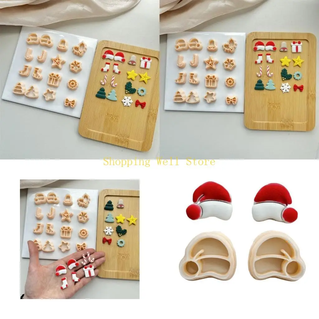 

KX4B Рождественские глиняные носки носки глиня