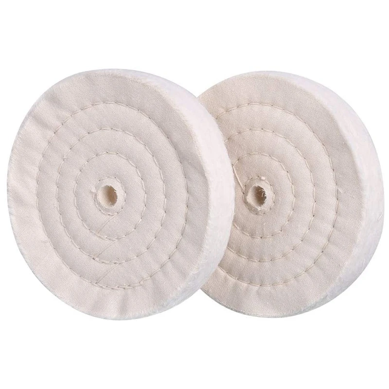 2Pcs Super Thick Polishing Wheel 6 Inches Suitable for Bench Grinder Tools Mirror Polishing and