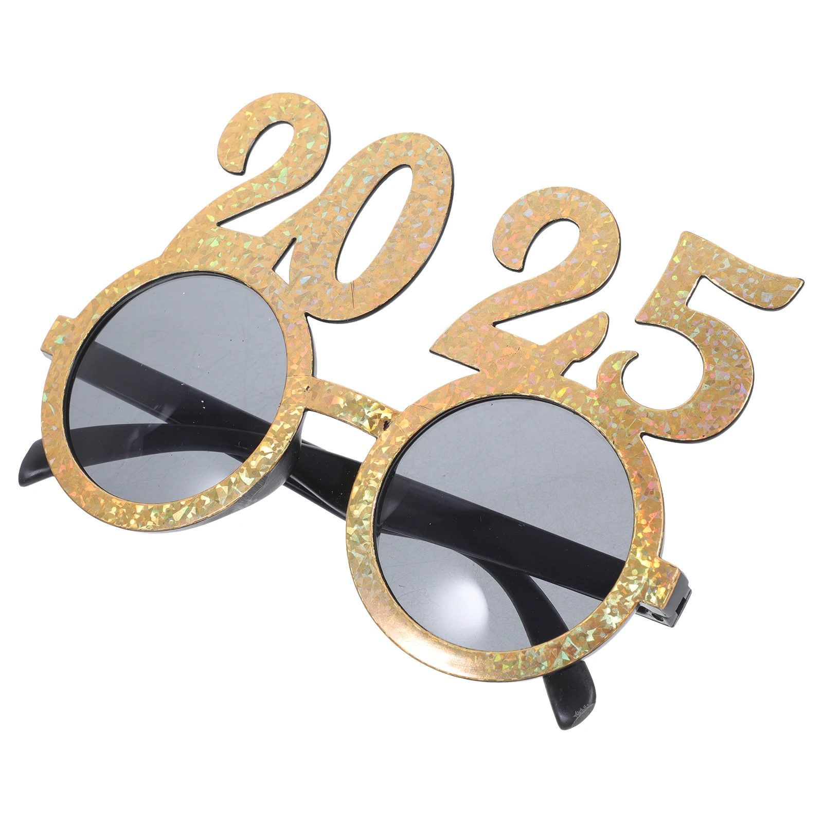 

2025 Glasses Vintage Decor Happy New Year Party Eyewear Funny Props Photo Accessories Plastic Eyeglasses Cool Supplies