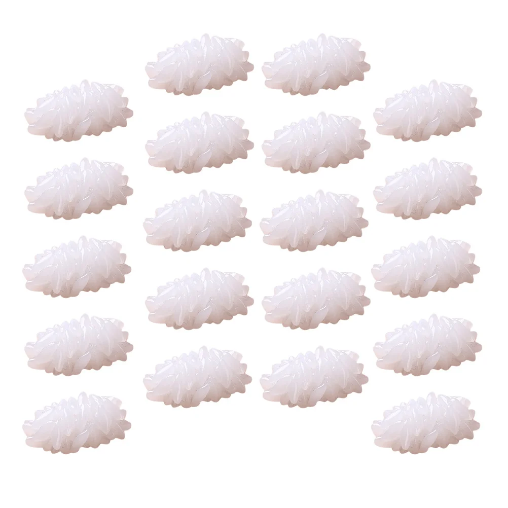 24 pezzi di riso realistico realistico da cucina per esposizione di alimenti per la fotografia di panetteria strumento educativo di cibo finto Montessori