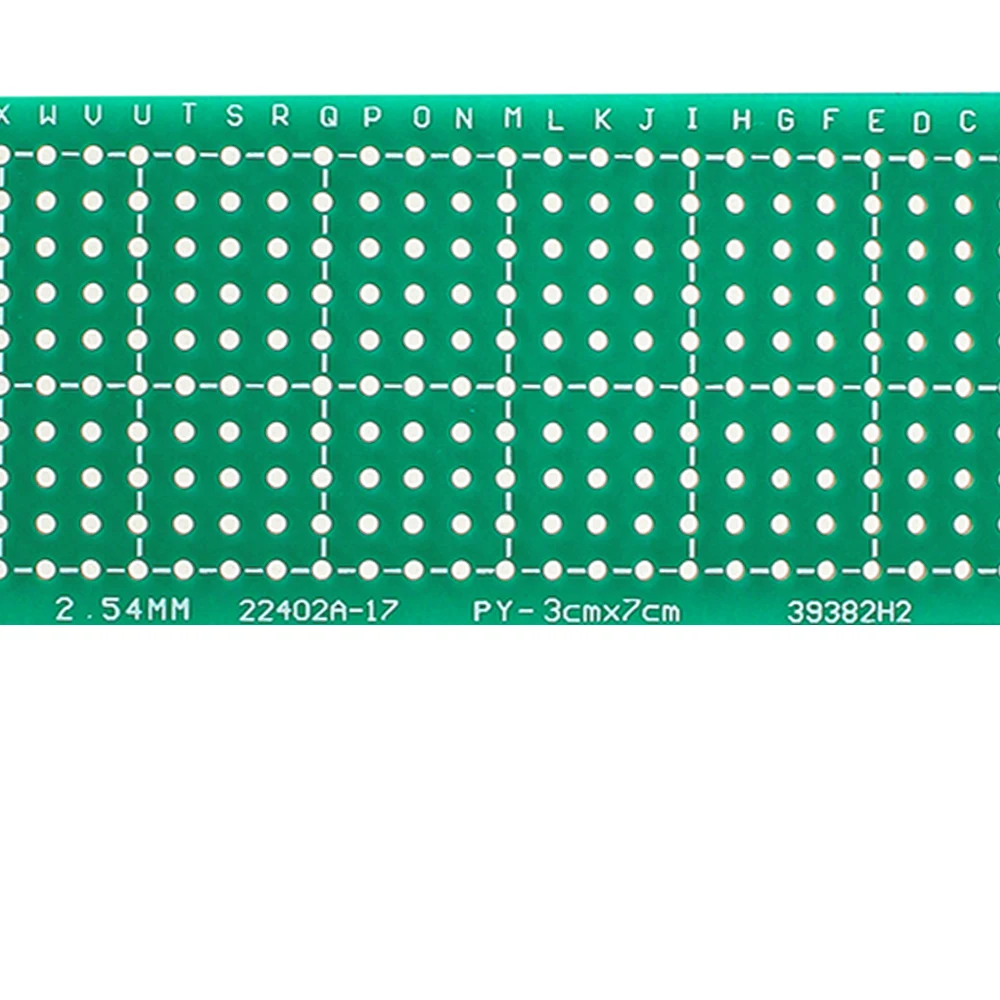 5PCS 3*7CM PCB Board Único Lado Protótipo Placa Verde Universal Circuit Boards DIY Kit Eletrônico para Arduino