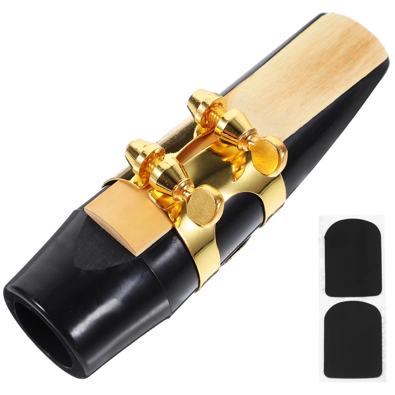 Alto Sax Mouthpiece Teeth Reed Musical Instrument Cap Ligature Cushion Accessory