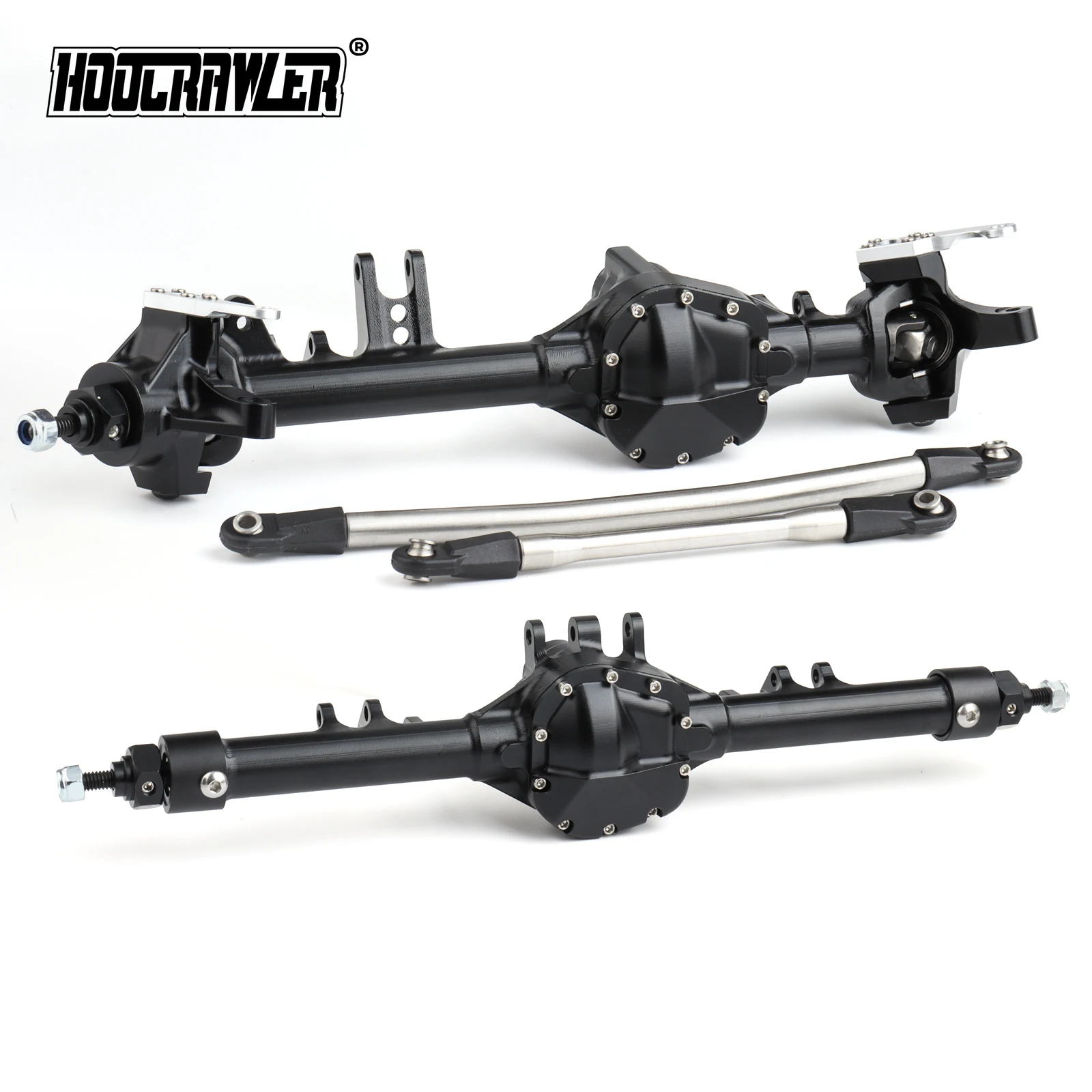 CNC Aluminum Axle Alloy Front & Rear Straight Axles for 1/10 RC Crawler Axial SCX10 II, VS4-10 – Upgrade Parts