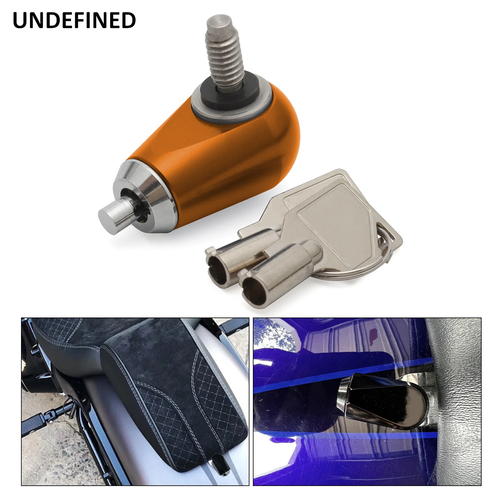 

For Harley Sportster Dyna Softail Touring Road King Street Glide CVO 1996-24 Seat Bolt Screw Seat Lock Anti Theft 1/4-20 Thread