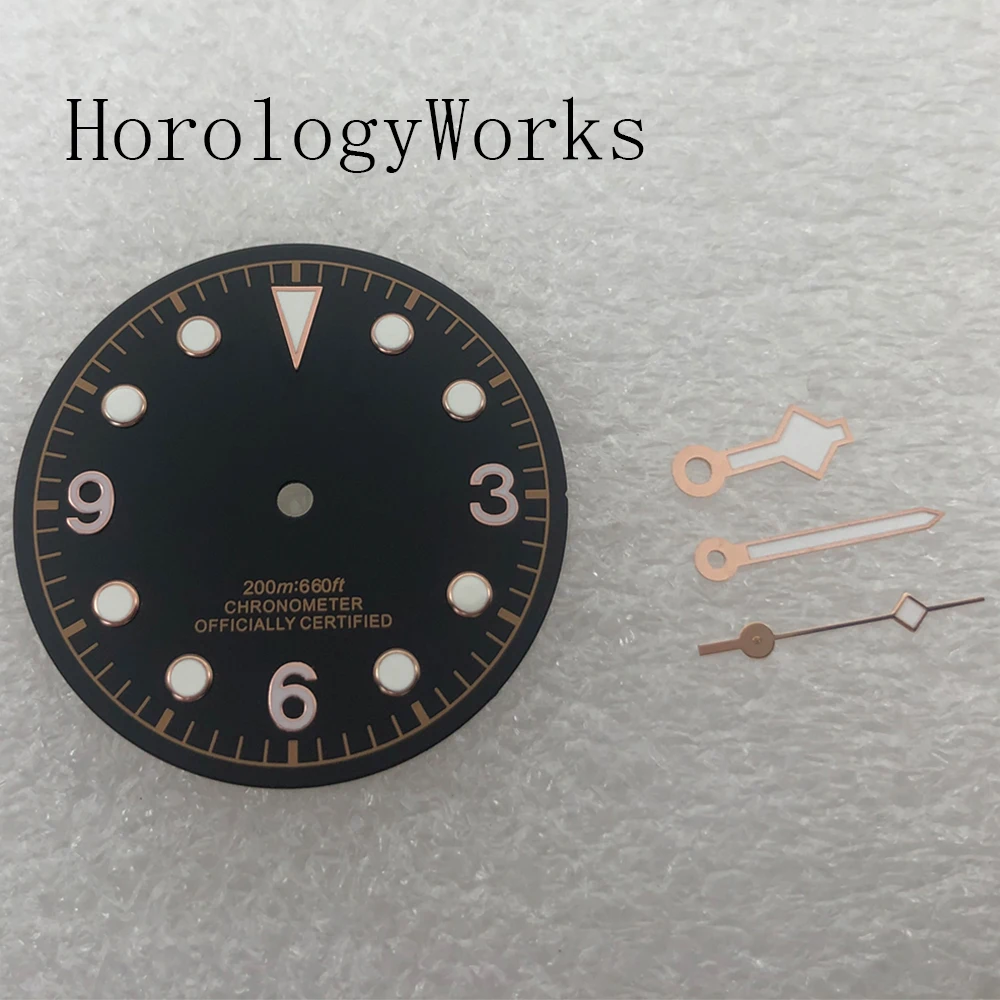 30.5 مللي متر الطلب + الأيدي مضيئة تناسب NH35/NH36 Miyota8205/8215/821A ETA2824/2836 Mingzhu2813/3804 حركة