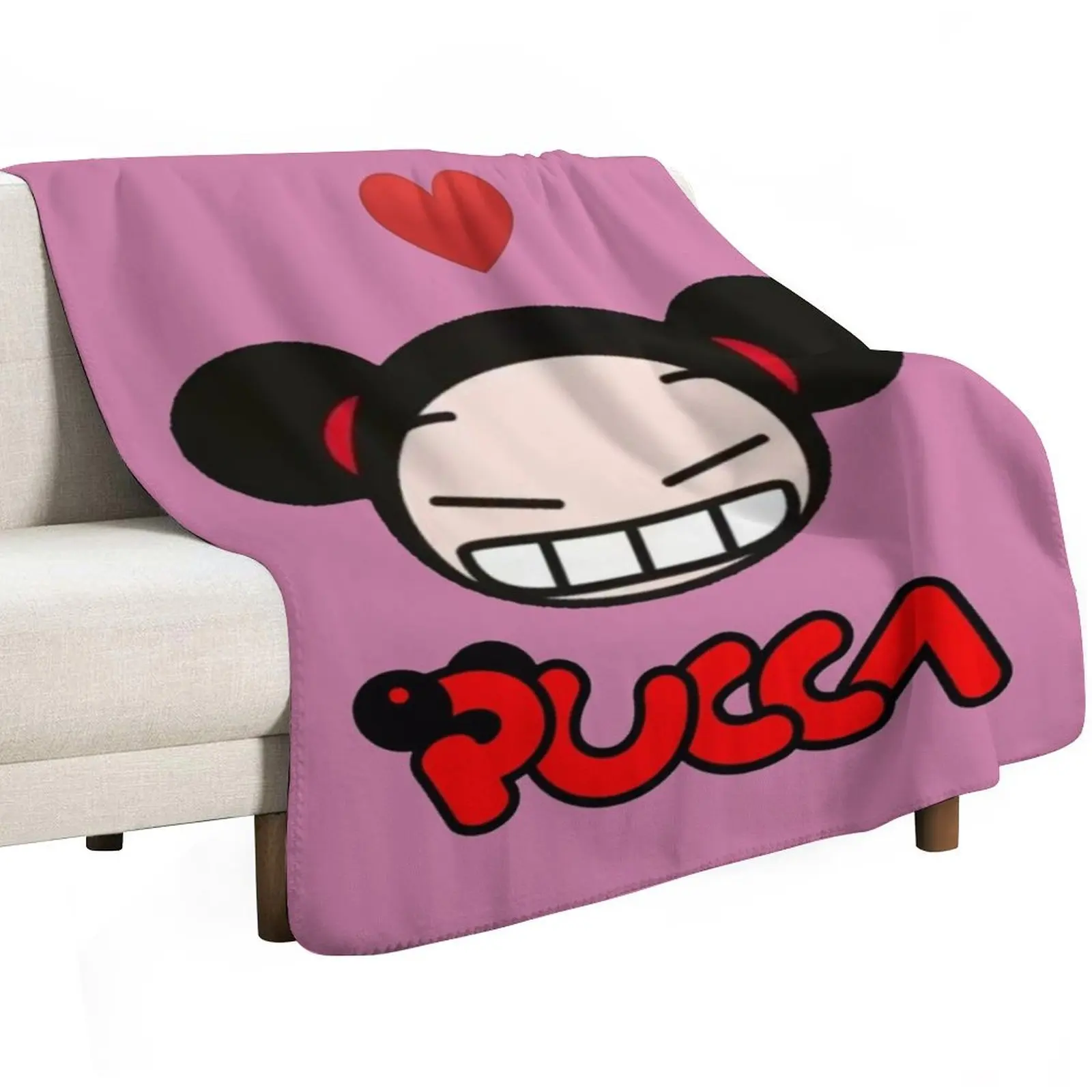 Pucca Throw Blanket Shaggy Beautifuls Cute Nap blankets and throws Blankets Sofas Of Decoration Blankets
