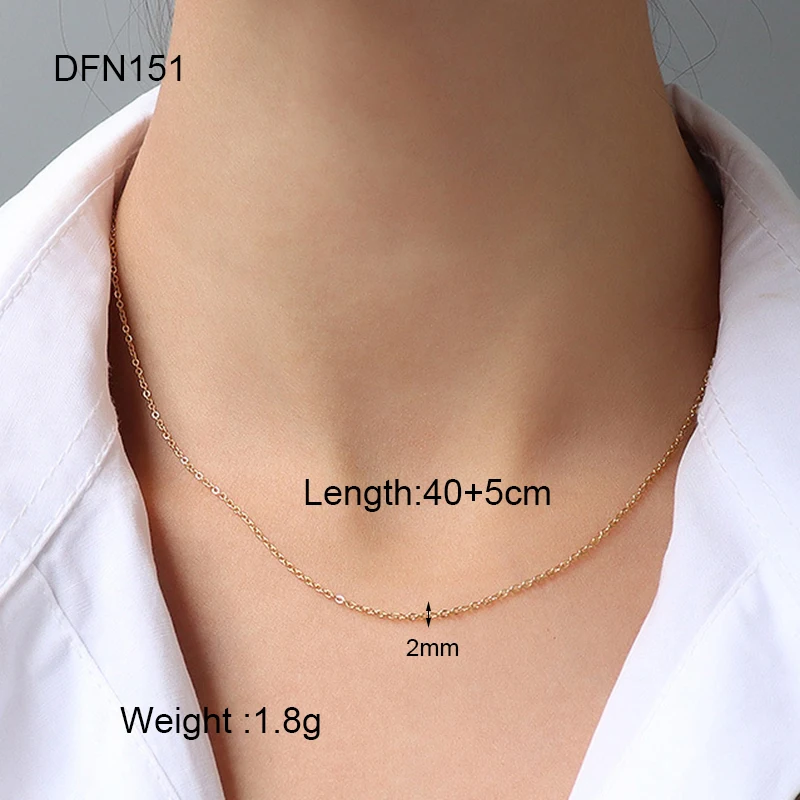 Waterproof Stainless Steel Cubic Zirconia Stone Paved Initial 26 English Letter A-Z Charms Collar Chain Necklace DIY Jewelry