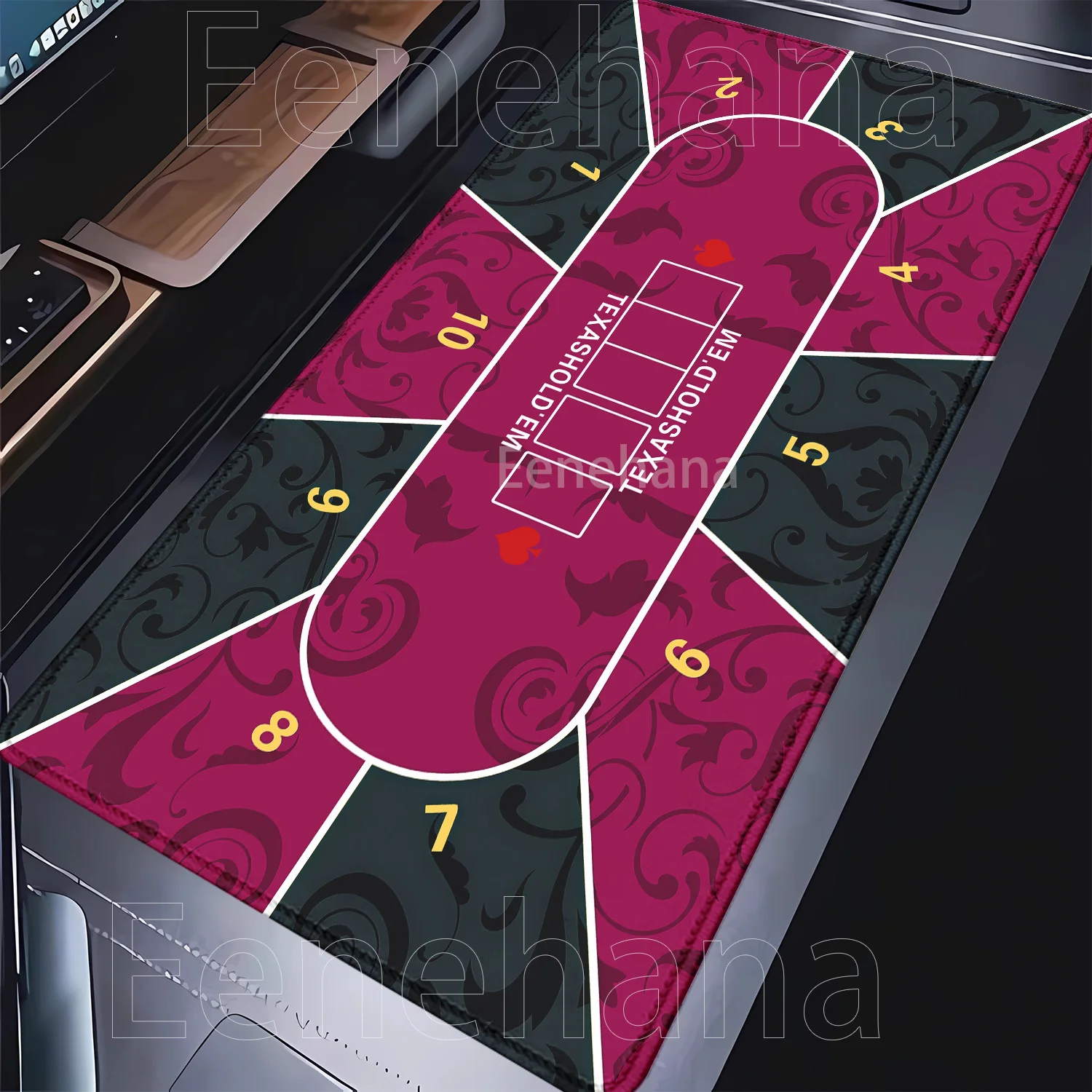 لوحة ماوس تكساس هولدم بوكر المطاط نونسليب الألعاب XXL 400x900 مللي متر HD الطباعة لوحة الماوس الاوفرلوك الترفيه مجلس لعبة مكتب حصيرة