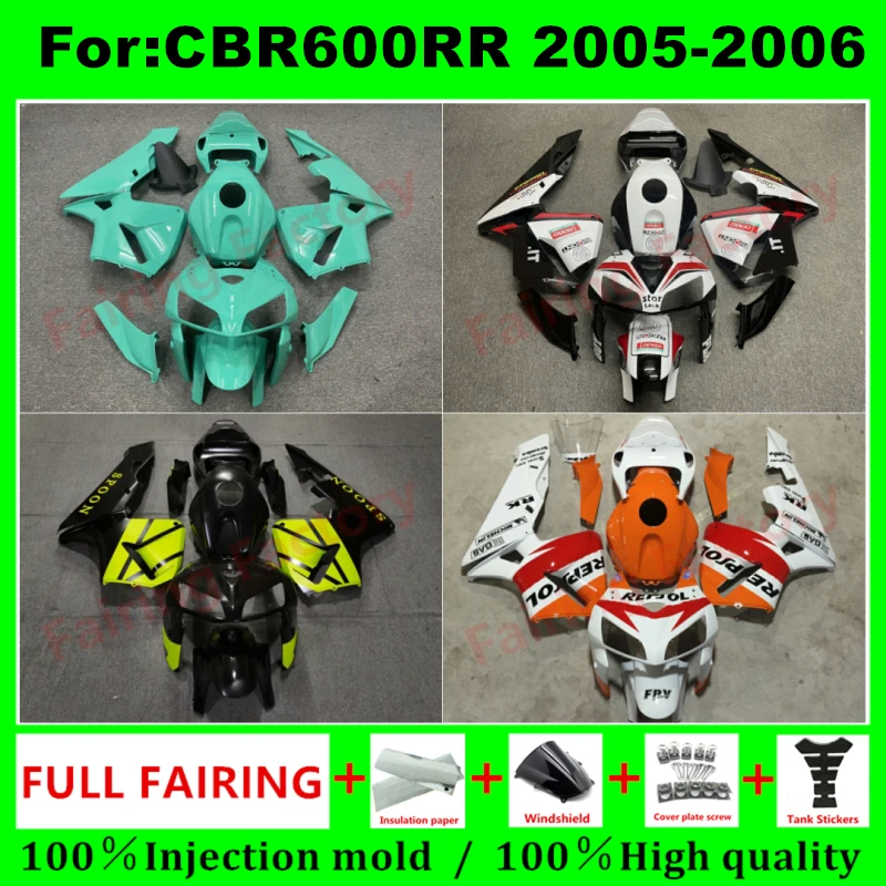 

Motorcycle Fairing Kit Fit For Honda CBR600RR F5 2005 2006 Full Set Fairings Painted Bodywork New ABS Plastic 4 Gifts