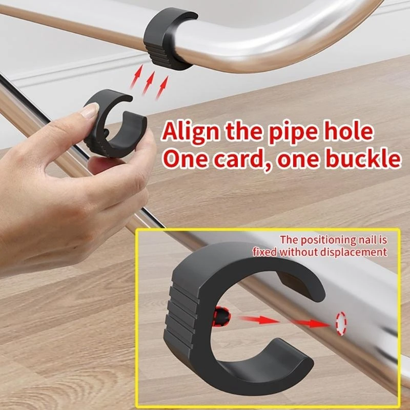 

40Pcs Plastic Chair Foot Floor Tubing Caps Cover Glides Office Chair Leg Pad Covers Floor Protectors Tube Clamps