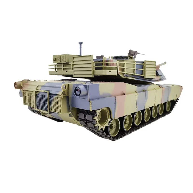 Kunststoff 2,4 G Henglong 1/16 M1A2 Abrams RTR RC Panzer TK7.0 Mainboard 3918 Elektrokettenwagen Barrel Recoil 320 Grad Turm
