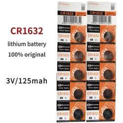 5PCS 125mAh CR1632 Coin Cells Batteries CR 1632 DL1632 BR1632 LM1632 ECR1632 Lithium Button Battery For Watch Remote Key