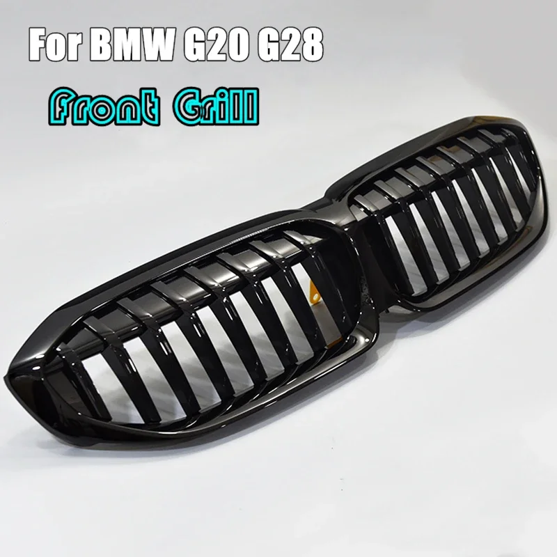 

Car Front Bumper Kidney Glossy Black Racing Grille For BMW G20 G28 3 Series 330i M3 340i 2019 2020 Car Accessories Replacement